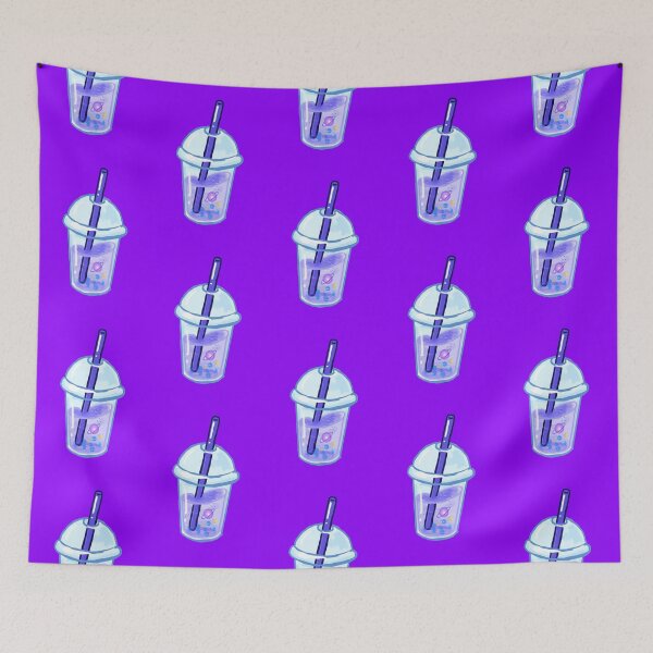 Item preview, Bubble tea -  Space planet tea dark purple designed and sold by DemonicGloom.