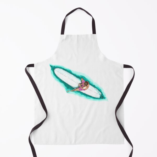Item preview, Patience - Surfer boy on surfboard in turquoise green water designed and sold by LaniCroaker.