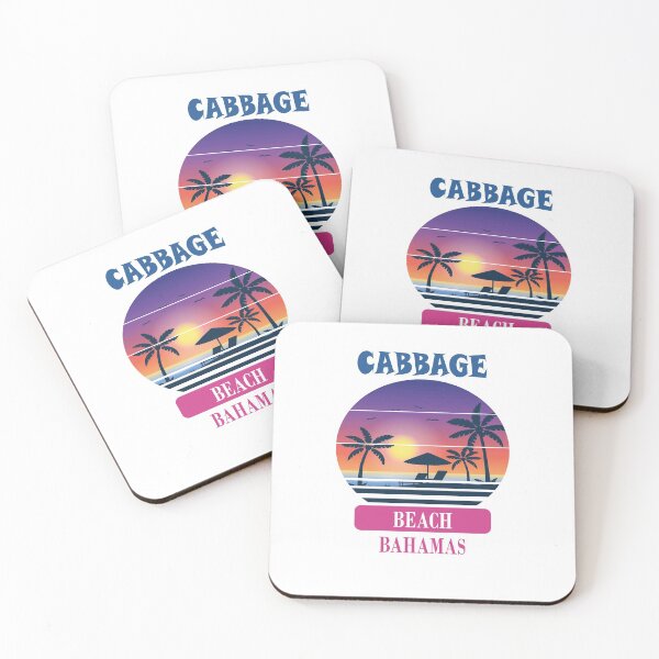 Item preview, Retro Cool Cabbage Beach Bahamas Sunset designed and sold by designArt95.