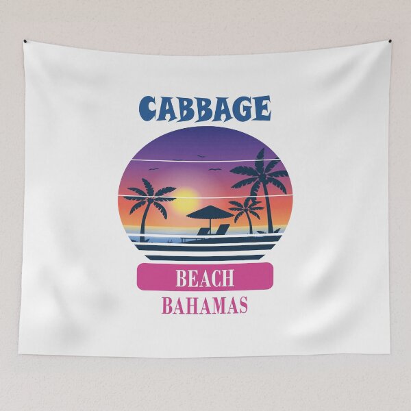 Item preview, Retro Cool Cabbage Beach Bahamas Sunset designed and sold by designArt95.