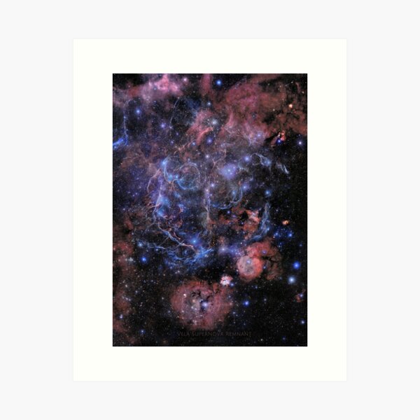 Vela Supernova Remnant HD! Art Print
