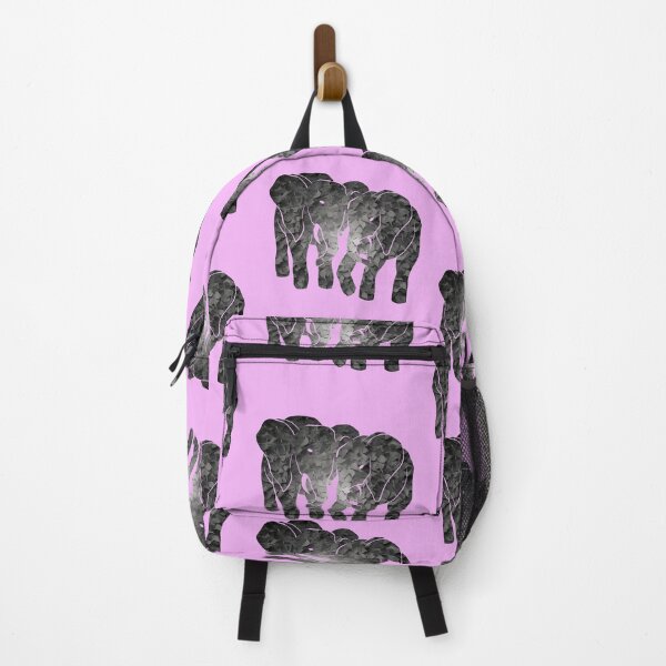 Item preview, Two elephants (pink) designed and sold by MidnightMagpie.