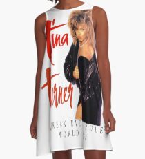 Tina Turner - World Tour - Reproduction Concert Tee 1987 A-Line Dress
