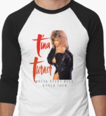 Tina Turner - World Tour - Reproduction Concert Tee 1987 Men's Baseball ¾ T-Shirt