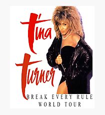 Tina Turner - World Tour - Reproduction Concert Tee 1987 Photographic Print