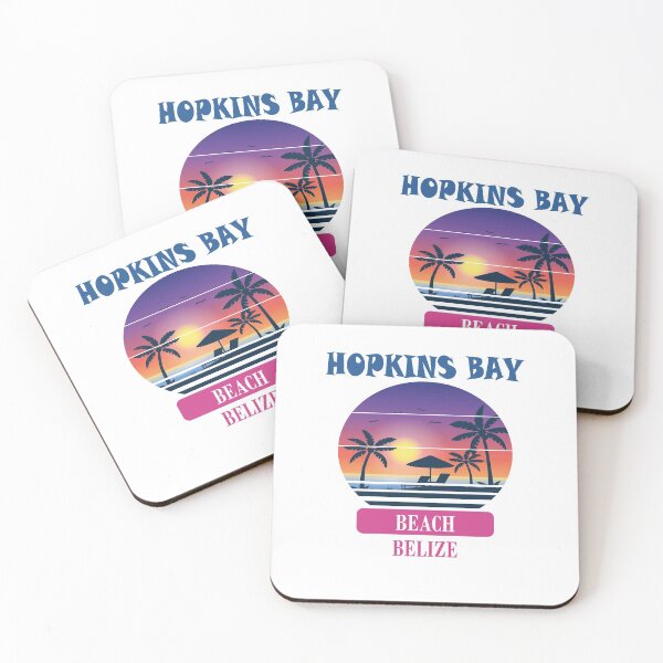 Item preview, Retro Cool Hopkins Bay Beach Belize Sunset designed and sold by designArt95.