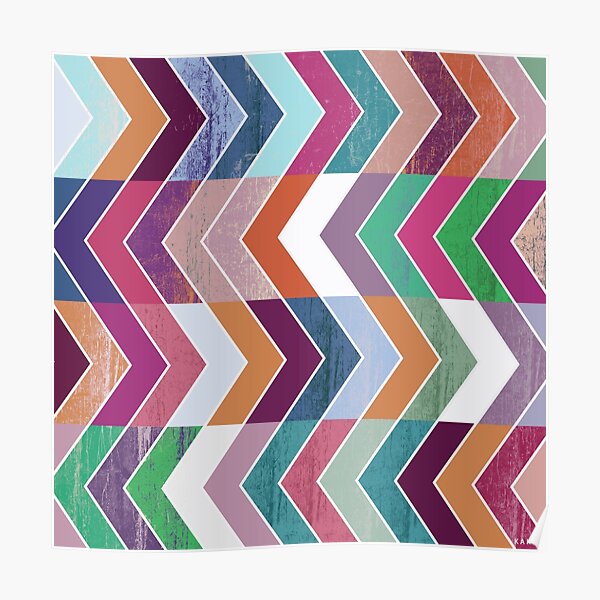 "Zig Zag" Poster for Sale by Kakel Redbubble
