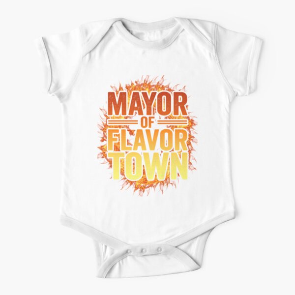 Mayor Of Flavor Town Short Sleeve Baby One-Piece