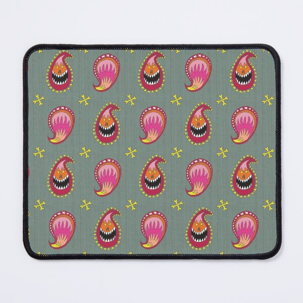Item preview, Paisley foulard pattern from cute red mini monsters designed and sold by colorofmagic.