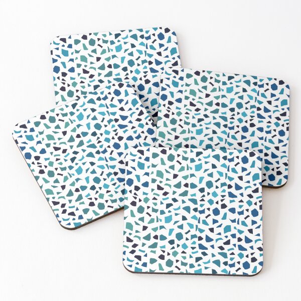 Item preview, Vintage blue Terrazzo Pattern-By Abatkok designed and sold by abatkok.