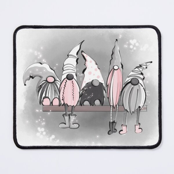 Item preview, Scandinavian gnomes in grey and pink designed and sold by Aksena.