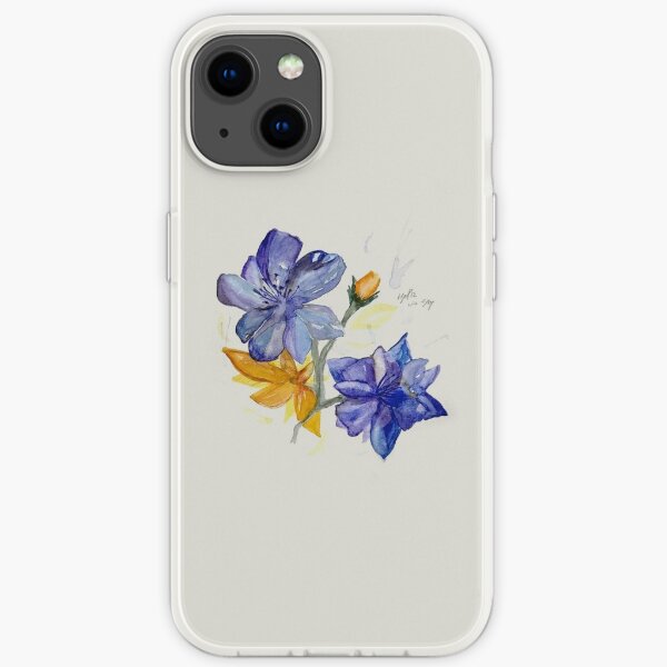 Hyunpic Blue Flower Hyunjin Stray Kids SKZ 3RACHA KPOP ot8 stay Coque souple iPhone