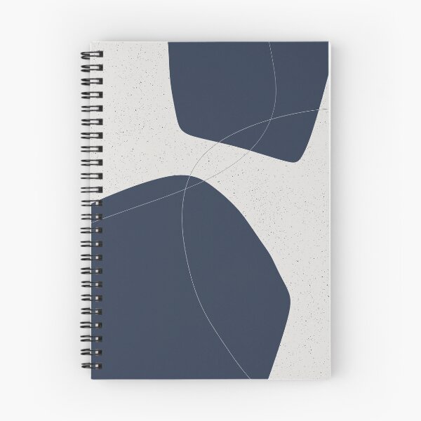 Item preview, Minimal Abstract Shapes in Soft Beige and Navy Blue  designed and sold by kasamor.