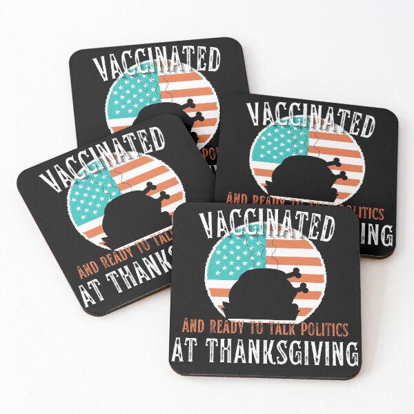 Item preview, Vaccinated and ready to talk politics at Thanksgiving - Funny Thanksgiving, Thanksgiving for family, Funny Thanksgiving dinner  designed and sold by Vibing-Right.
