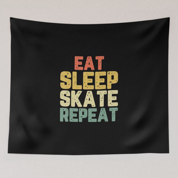Item preview, Eat Sleep Skate Skating Skater Ice Roller designed and sold by ReneBurkhardt.