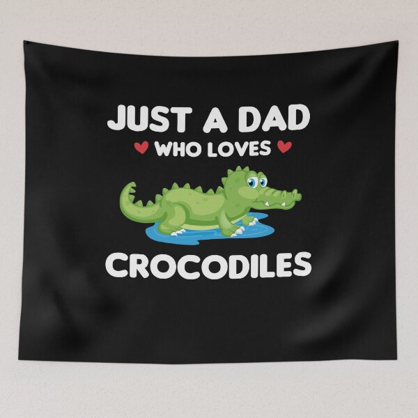 Item preview, Just A Dad Who Loves Crocodiles designed and sold by imaneless.
