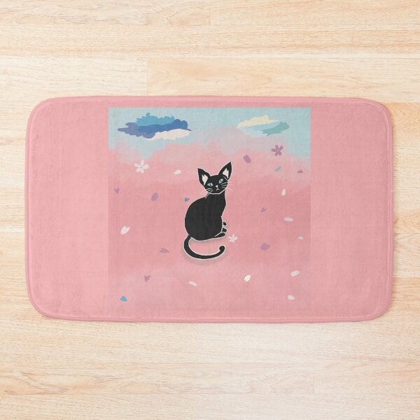 Item preview, Dreamy black cat on pink and blue cloud designed and sold by Dearlinh.
