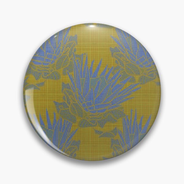 Item preview, Protea spike linen look in cobalt blue  designed and sold by Wildwagner.