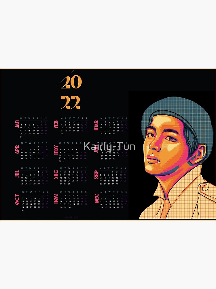 Jung Hoseok Annual September 2023-august 2024 Desk Calendar 