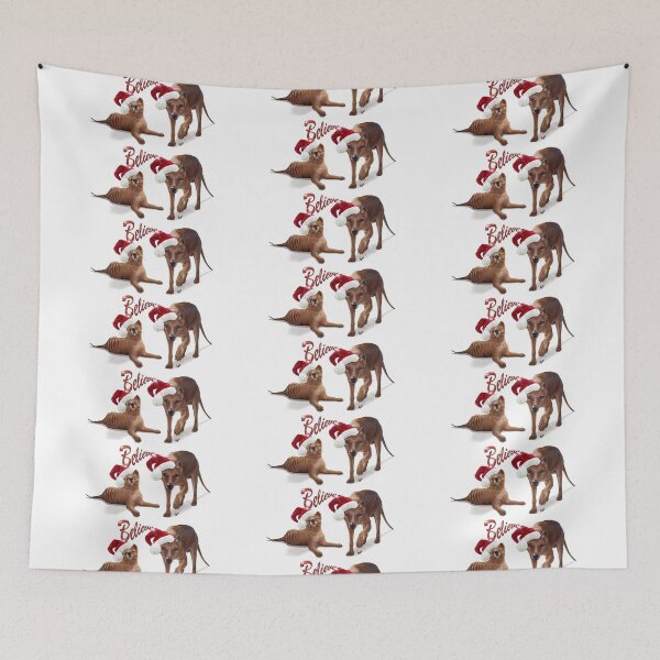 Item preview, Christmas Thylacine - Tasmanian Tiger & pup designed and sold by Jayne Kenyon.