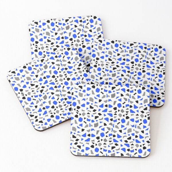 Item preview, Vintage Black-blue-Grey Terrazzo Pattern-By Abatkok designed and sold by abatkok.