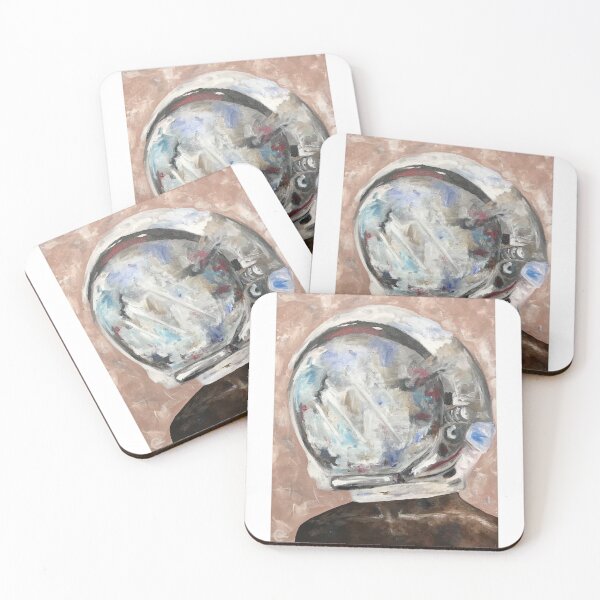 Item preview, Space Helmet Abstract Painting designed and sold by Kathryn Davis.