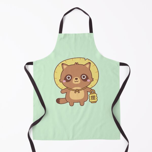 Item preview, Cute Tanuki Raccoon Dog With Lantern designed and sold by rustydoodle.