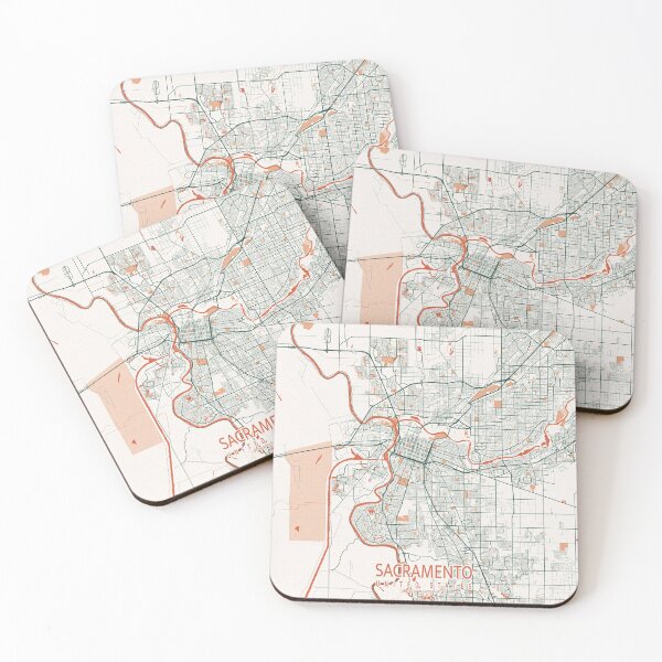 Item preview, Sacramento City Map of California, USA - Bohemian designed and sold by deMAP.