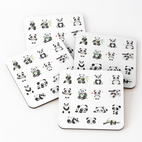 Item preview, Cute Animal Friendly Panda Set  designed and sold by infazbdeen.