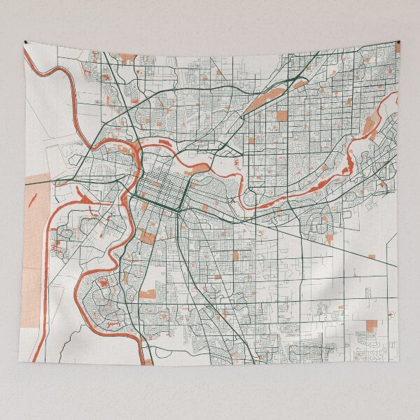 Item preview, Sacramento City Map of California, USA - Bohemian designed and sold by deMAP.