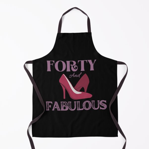 Item preview, Forty and Fabulous Funny Pink 40th Birthday Gift Design designed and sold by NishiiAgrawal.