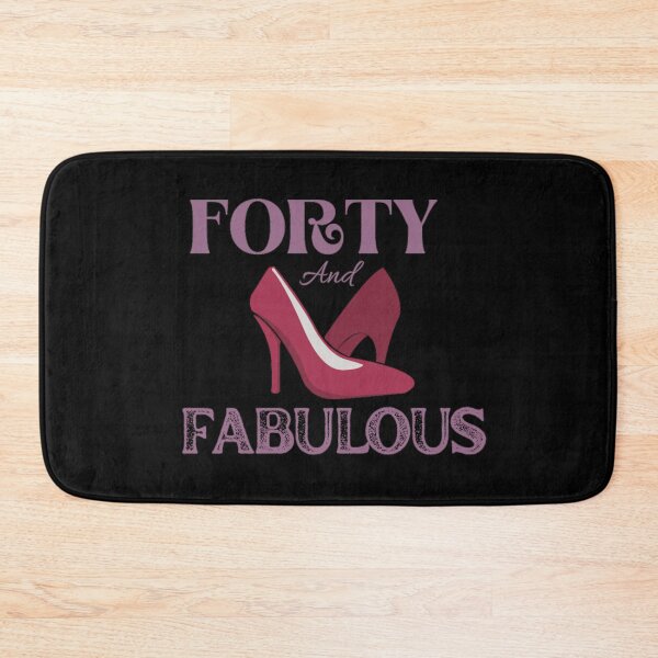Item preview, Forty and Fabulous Funny Pink 40th Birthday Gift Design designed and sold by NishiiAgrawal.
