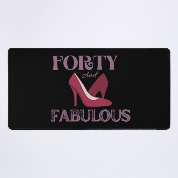 Item preview, Forty and Fabulous Funny Pink 40th Birthday Gift Design designed and sold by NishiiAgrawal.