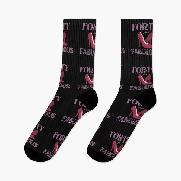 Item preview, Forty and Fabulous Funny Pink 40th Birthday Gift Design designed and sold by NishiiAgrawal.