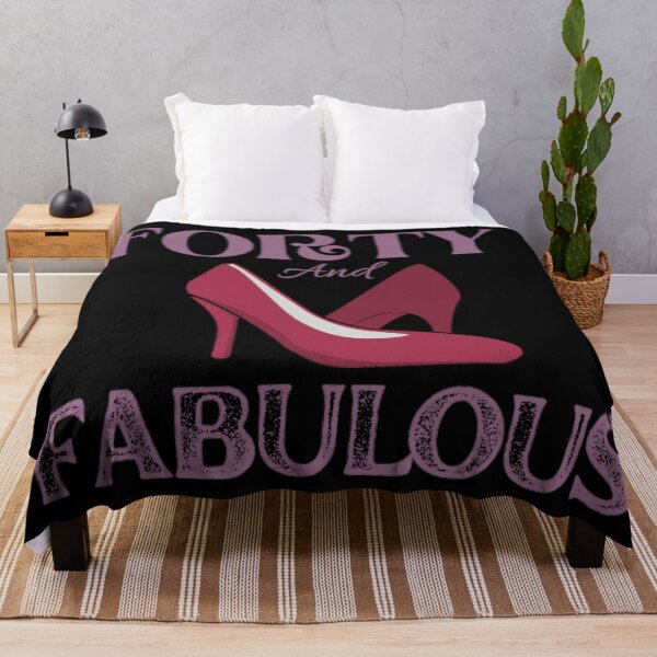 Item preview, Forty and Fabulous Funny Pink 40th Birthday Gift Design designed and sold by NishiiAgrawal.