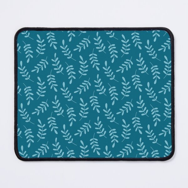 Item preview, Bright Teal Leaf Pattern designed and sold by Calislahn.