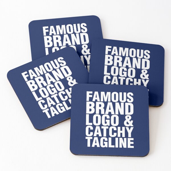 Item preview, Famous brand logo and catchy tagline designed and sold by crazycollective.