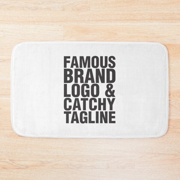 Item preview, Famous brand logo and catchy tagline designed and sold by crazycollective.