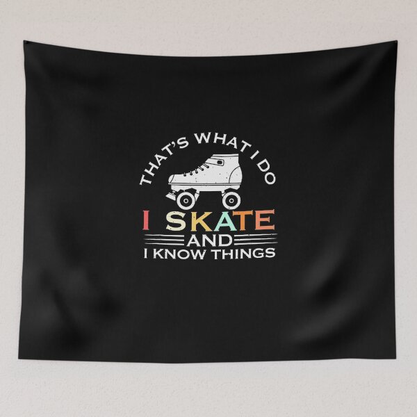 Item preview, I Skate And I Know Things Skater Vintage Roller Skating designed and sold by ReneBurkhardt.