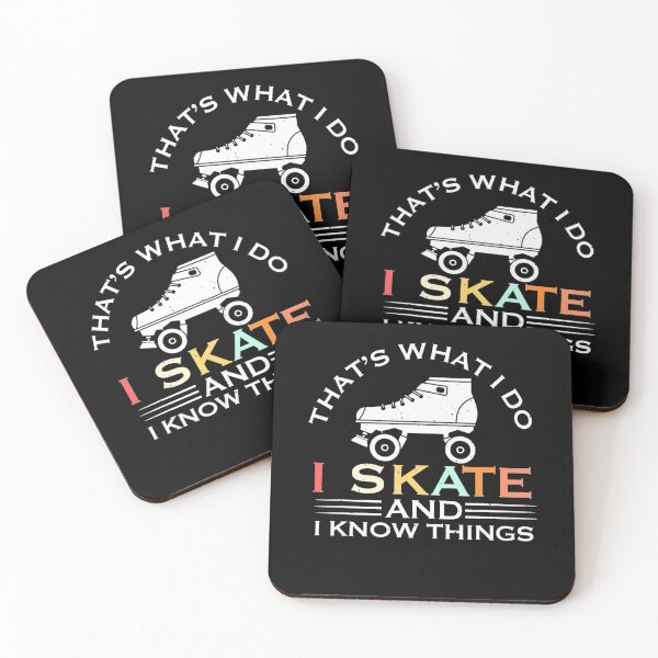 Item preview, I Skate And I Know Things Skater Vintage Roller Skating designed and sold by ReneBurkhardt.