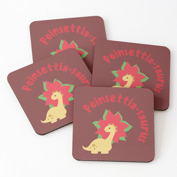 Item preview, Dinosaur Christmas: Poinsettia-saurus designed and sold by baldbird.