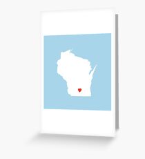 Wisconsin Love Greeting Card