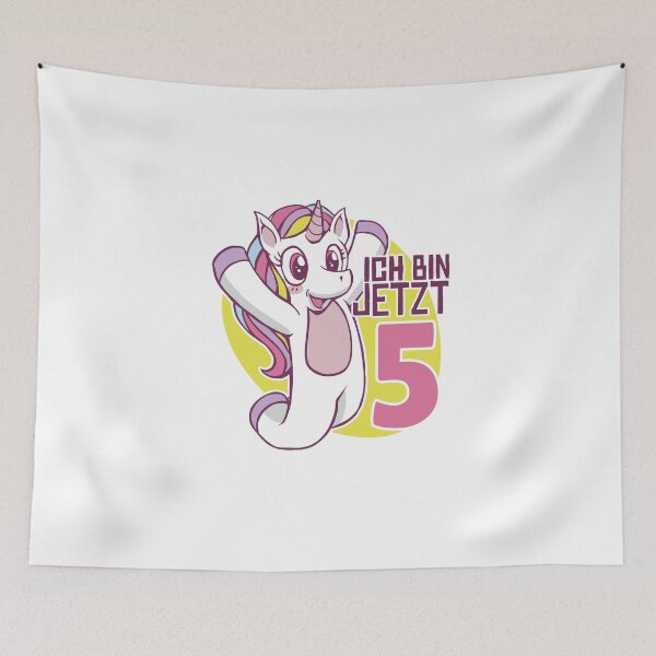 Item preview,   charming unicorn for a charming girl,ich bin jetzt 5 designed and sold by Hicham4.