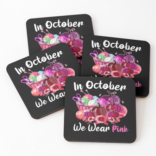 Item preview, In October We Wear Pink Knitting Crocheting Quilting Sewing designed and sold by AloisSinger.