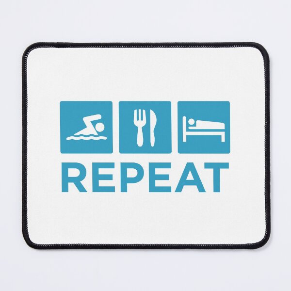Item preview, Swim Eat Sleep Repeat - Swimming Quote designed and sold by swimarts.