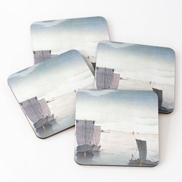 Item preview, (Evening Sailboats) Yūgure no hansen (1900–1915) by Ohara Koson designed and sold by Christopher Faxon.