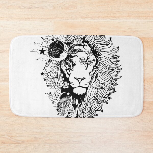 Item preview, Lion Moon Flower Design designed and sold by Demirake.