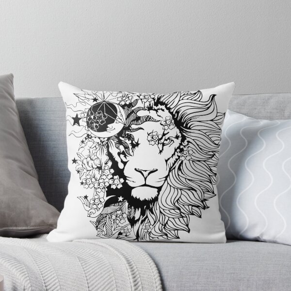 Item preview, Lion Moon Flower Design designed and sold by Demirake.