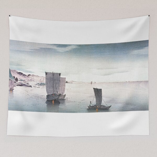 Item preview, (Evening Sailboats) Yūgure no hansen (1900–1915) by Ohara Koson designed and sold by Christopher Faxon.