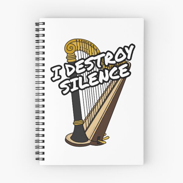 Item preview, I Destroy Silence Harp Player Harpist Orchestra Funny designed and sold by doodlerob.